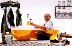 beer bath