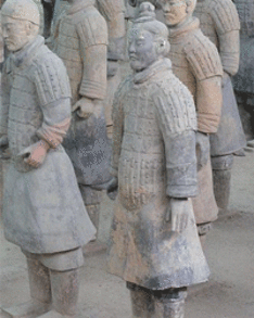 a group of terracotta warriors